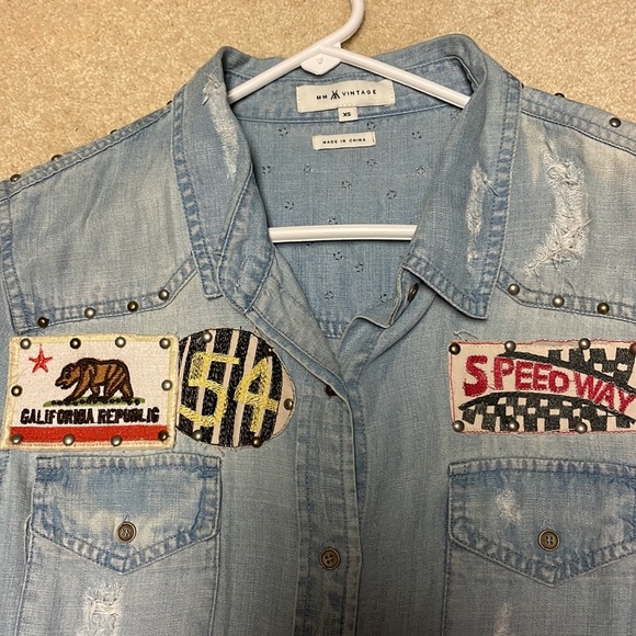 Mm vintage patched blouse - Picture 2 of 3